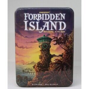 Gamewright Forbidden Island Tin Box Board Game 2-4 Players Ages 10+ Adventure